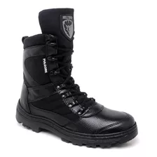 Bota Militar Tatico Coturno Exercito Segurança Policia Couro