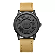 Reloj Dom Creative M-1345l-1m5 Amarillo Cuero Hebilla Hombre