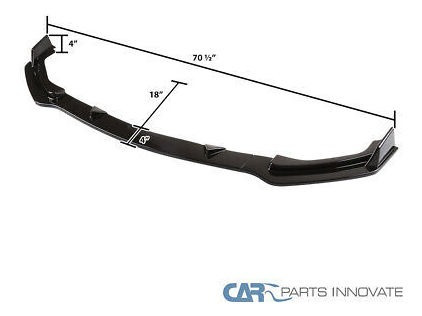 Fits 14-17 Infiniti Q50 Glossy Black Front Bumper Lip Sp Ttx Foto 2