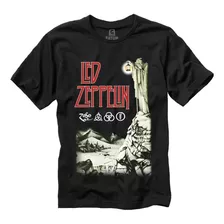 Camiseta Led Zeppelin Banda De Rock Blusa Plus Mr376