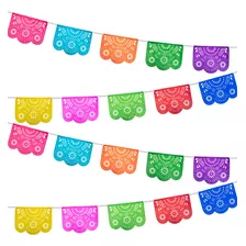 Papel Picado - Enramada Destello Floral Papel