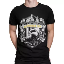 Camisa, Camiseta Harry Potter Brasão Lufa Lufa Algodão