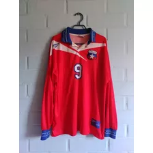 Camiseta Selección Chilena 1997-1998, Reebok, Iván Zamorano