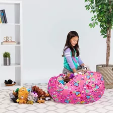 Posh Stuffable - Sillón Puff Con Almacenamiento Para Niños,