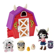 Secret Besties Cambrie Cow Farmhouse 5.8 Pulgadas Con 1...