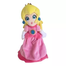 Boneca De Pelucia Princesa Peach Turma Do Mario Bross 26 Cm 