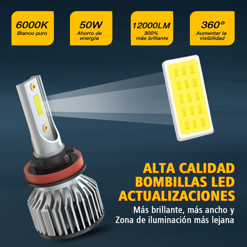 Para Faros Delanteros Led De Alta Y Baja Intensidad Para Che Foto 4