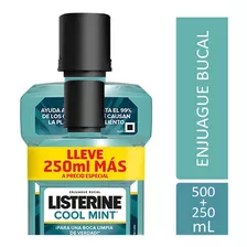 Enjuague Bucal Listerine® Cool Mint 500 Ml + 250 Ml