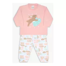 Pijama Microsoft Bebê Menina Confortável Dedeka