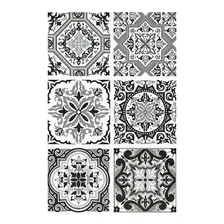 Azulejo Hidráulico Adhesivo C/u 15 X 15 Cm Set X 6 Crfyc1012