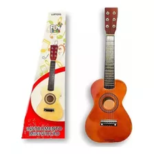 Mini Violão Infantil Acustico Madeira Corda De Aço Palheta