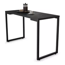 Mesa Multiuso Lanche Rápido Estilo Industrial 120x50cm Preto