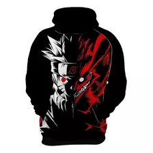 Blusa Casaco Frio Moletom Raposa Kurama Naruto Uzumaki 7