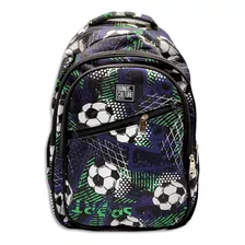 Mochila Escolar Niño Niña Bonus Culture 3 Cierres +1bolsillo Color Sport Diseño De La Tela Rayado