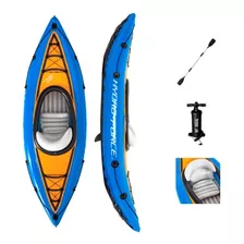 Lancha Inflable Con Remos Kayak Azul Cove Hydro Force 2.75mt