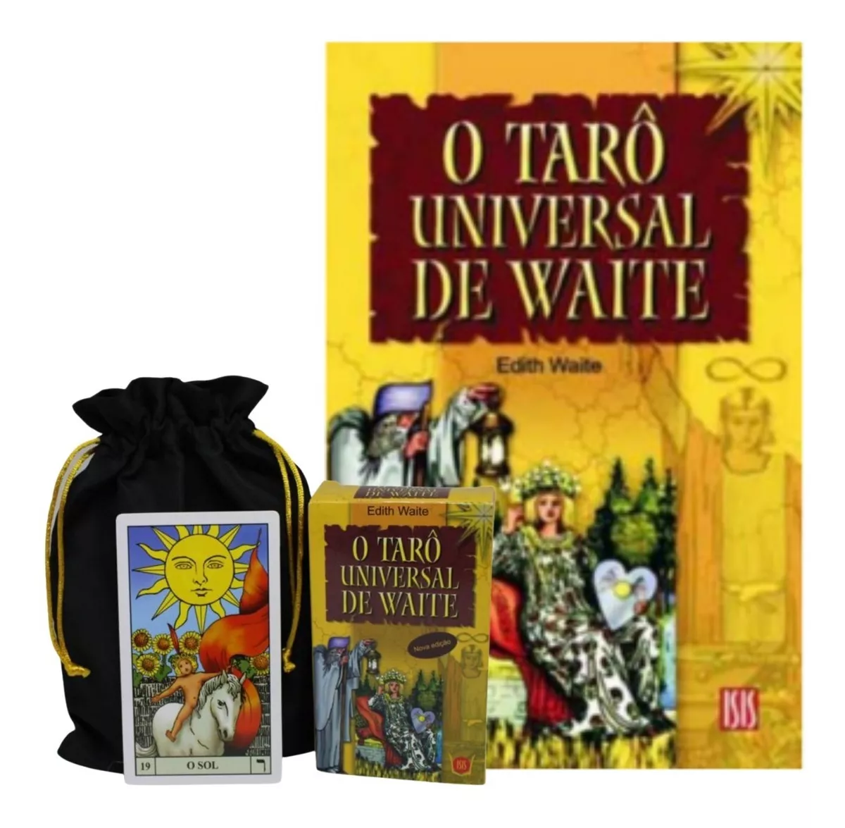  Tarô Universal De Waite (baralho 78 + Livro+ Porta Carta