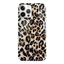 Jwest - Funda De Leopardo Compatible Con iPhone 12 Pro Max, 