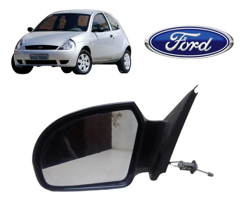 Retrovisor Externo Manual Ford Ka 2008 09 10 A 2013 Esquerdo