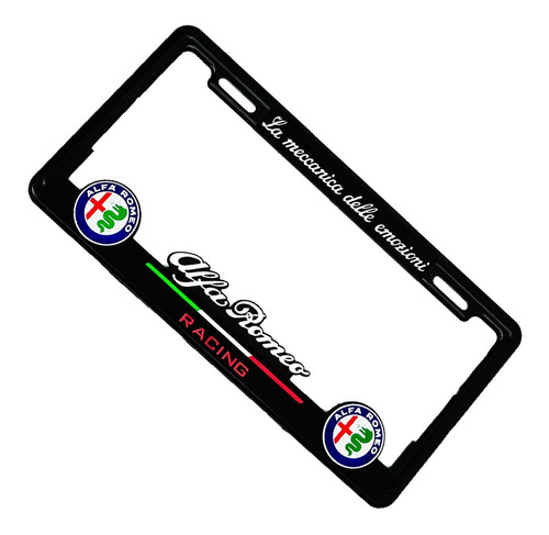  Portaplacas Premium Alfa Romeo Juego 2 Piezas Foto 4