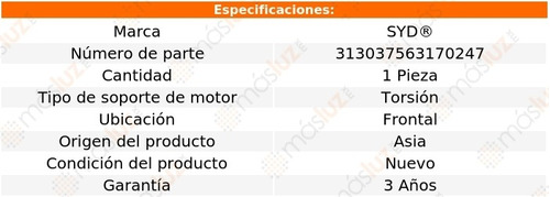 (1) Soporte Motor Torsin Frontal Cutlass Supreme 88/97 Foto 2