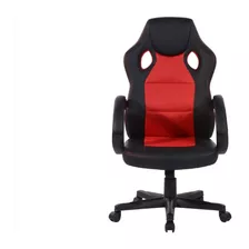 Silla Gamer Negro/rojo Cuero