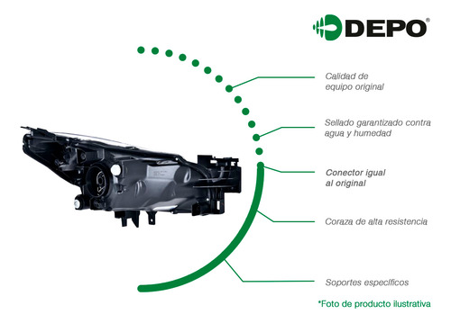 Faro Conductor Depo Para Hyundai Sonata 2009 A 2010 Foto 3