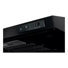 Campana Extractora Purificadora De Cocina Challenger Cx 4000 Ac. Inox. De Pared 60cm X 8cm X 50cm Negra 120v