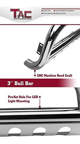 Defensas - Tac Bull Bar Compatible With ******* Toyota Tacom Foto 5