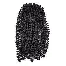 Cabelo Micro Mola Fibra Sintética 60g Crochet Braid Cor #1b