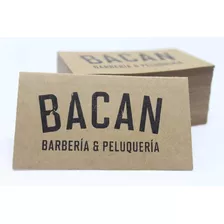 Tarjetas Personales X 100 Unidades - Papel Madera - Kraft