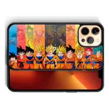 Funda Protectora Para iPhone Goku Evolucion Dbz Tpu Case