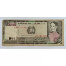 Bolivia Cédula 1000 Pesos Bolivianos 1982