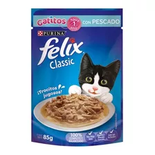 Sachet Felix Gatitos Sens. Pescado Blanco Salsa 15 Un.