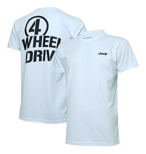 Camiseta Masc. Jeep Limited Edition Willys 4wd - Branca