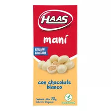 Haas Mani Con Chocolate Blanco 70 Grs