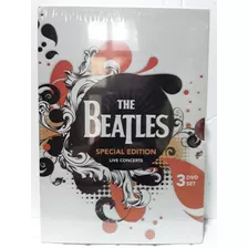 Box The Beatles Special Edition Live Concerts 3 Dvds Lacrado