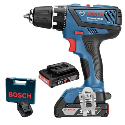Taladro Atornillador Bosch Gsr 18-2 Li Plus 2 Bater Litio 2a Dgm