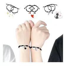 1 Par Pulsera Pareja/amistad Brillan Iman,regalo Amor Eterno