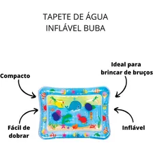 Tapete De Água Inflável Macio Oceano 3m+ Ate 30kg Buba