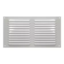 Grade De Ventilação De Alumínio Branca Itc 45x25 Cm Com Tela