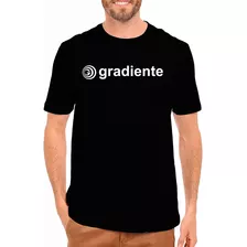 Camiseta Gradiente - Preta - 100% Algodão