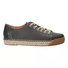 Zapatilla Cuero Rockford Mujer Fontaine Gris Oscuro