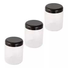 Potes Para Colocar Condicionador 500ml Cx C/3 Peças