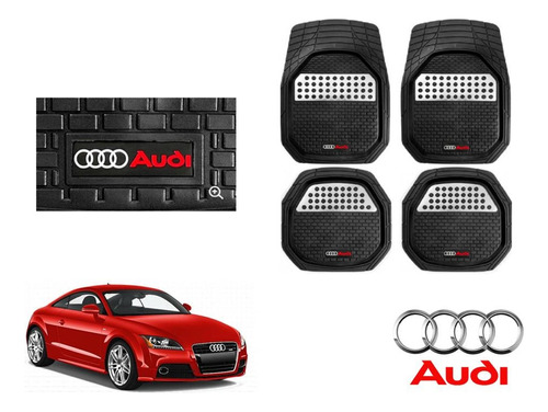 Tapetes 3d Logo Audi + Cubre Volante Tt 2007 A 2014 2015 Foto 2