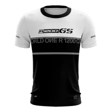 Camisa Camiseta Moto Bmw Gs1200 Motociclismo White Com Uv50+