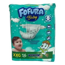 Fralda Fofura Baby Absorvente Tamanho Xxg C/16 Mega Promoção