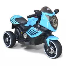 Moto Electrica Montables Niños Trimoto Deportiva 2.5km/h Luz Color Azul