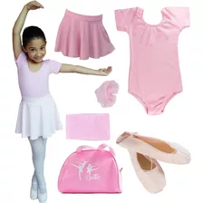 Kit De Ballet Conjunto Balé Com Bolsa Linda