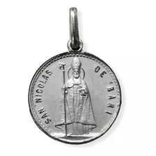 Medalla Plata 925 San Nicolás De Bari #331 (medallas Nava) 