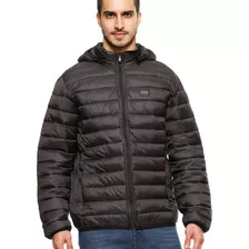 Jaqueta Masculina Vlcs Preta Puffer Capuz Removível Original